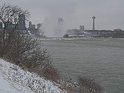 Niagara Falls in de winter