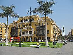 Lima - het oude centrum; 'Plaza de Armas'