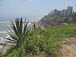 Lima - de wijk Miraflores; de kust