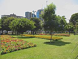 Lima - de wijk Miraflores; park