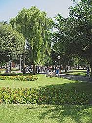 Lima - de wijk Miraflores; park