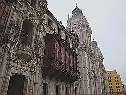 Lima - het oude centrum; de kathedraal