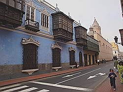 Lima - het oude centrum; mooi huis