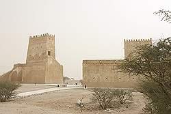 Oude huizen bij Umm Salal Mohammed