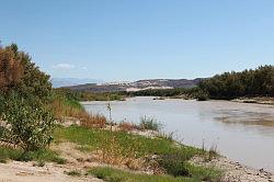 Big Bend National Park - de rivier Rio Grande; ik had het breder voorgesteld