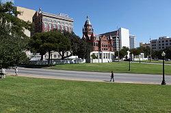 Dallas - Dealey Plaza; de plek waar JFK werd neergeschoten 