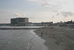 Galveston - uitzicht van de 'ocean grill' pier