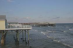 Galveston - uitzicht van de 'ocean grill' pier