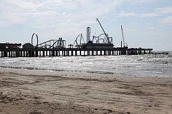 Galveston - de 'ocean grill' pier met een terras boven de zee