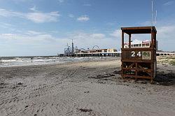 Galveston - uitzicht van de 'ocean grill' pier