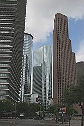 Het centrum van de stad Houston