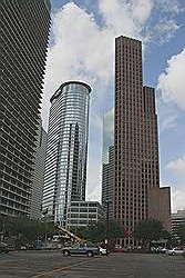 Het centrum van de stad Houston