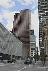 Het centrum van de stad Houston