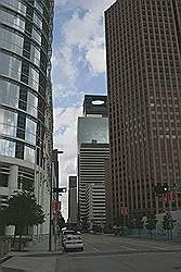 Het centrum van de stad Houston