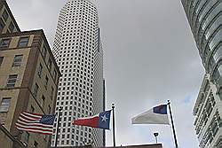 Het centrum van de stad Houston