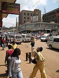 Kampala - de hoofdstad van Uganda