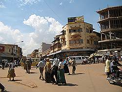 Kampala - de hoofdstad van Uganda