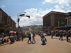 Kampala - de hoofdstad van Uganda