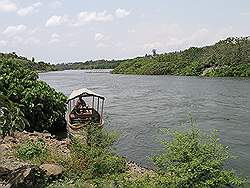 Jinja: source of the nile - de eerste meters van de Nijl