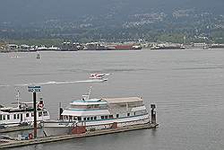 Haven van Vancouver met watervliegtuigen