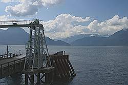 Porteau Cove - oude pier voor ferryboten