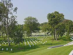 Arlington cemetary - vele witte grafstenen