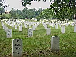 Arlington cemetary - vele witte grafstenen