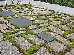 Arlington cemetary - het graf van John F. Kennedy en zijn vroegere vrouw Jacqueline