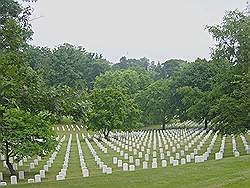 Arlington cemetary - vele witte grafstenen