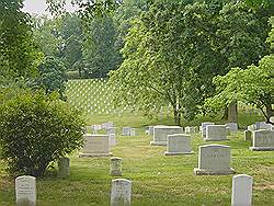 Arlington cemetary - vele witte grafstenen