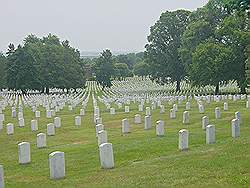 Arlington cemetary - vele witte grafstenen