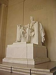 Het Lincoln Memorial - het beeld van Abraham Lincoln