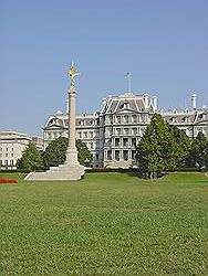 De stad - Old Executive Office building naast het Witte Huis