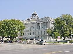 De stad - Library of Congress, achter het Capitol