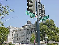 De stad - Library of Congress, achter het Capitol