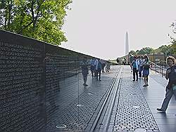 Het Vietnam veterans memorial