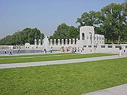 Het World War 2 memorial - ter nagedachtenis aan de tweede wereldoorlog