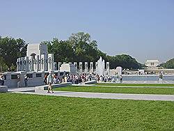 Het World War 2 memorial - ter nagedachtenis aan de tweede wereldoorlog