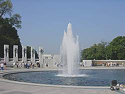 Het World War 2 memorial - ter nagedachtenis aan de tweede wereldoorlog