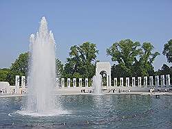 Het World War 2 memorial - ter nagedachtenis aan de tweede wereldoorlog