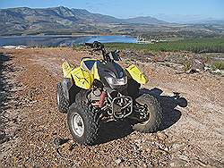 Quad rijden in Elgin valley - 'mijn' quad